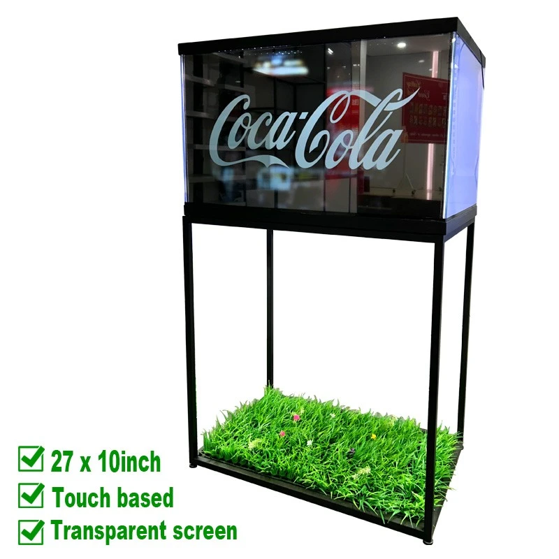27×10" LCD maler ma nyiso mamulo ma nigi stand mar chuma