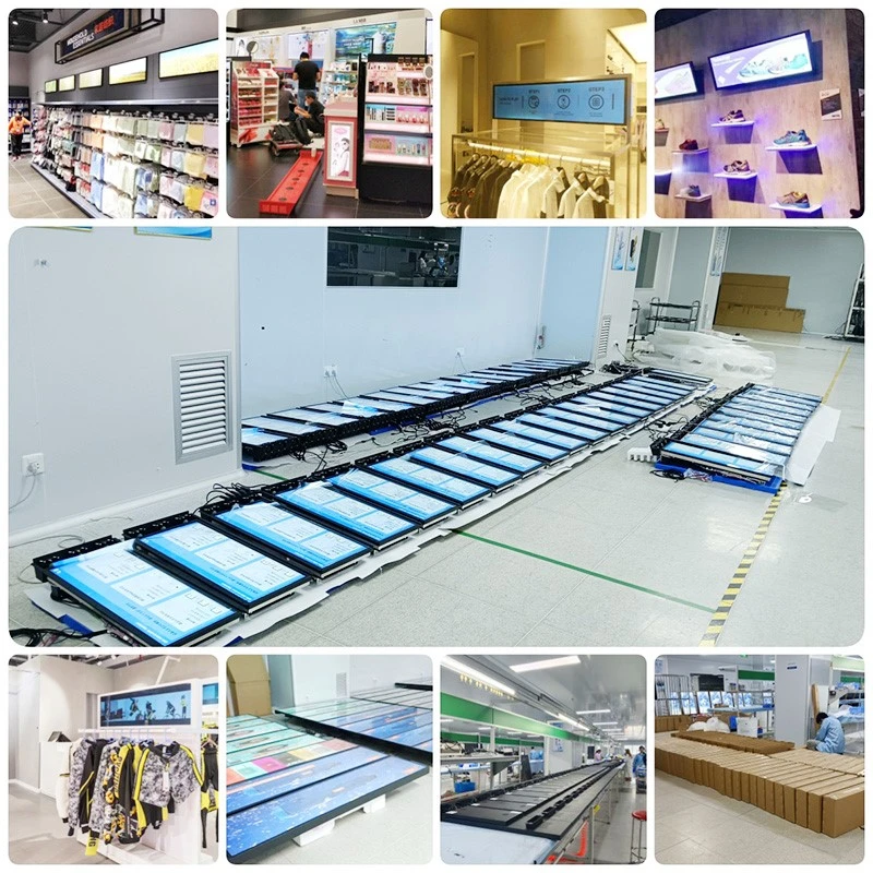 49 INCH LCD Bar Display SCREEN With Light Box -two Screens Connected 49 INCH LCD Bar Display SCREEN With Light Box -two Screens Connected